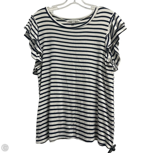 Top Sleeveless By Green Envelope In Striped Pattern, Size: L
