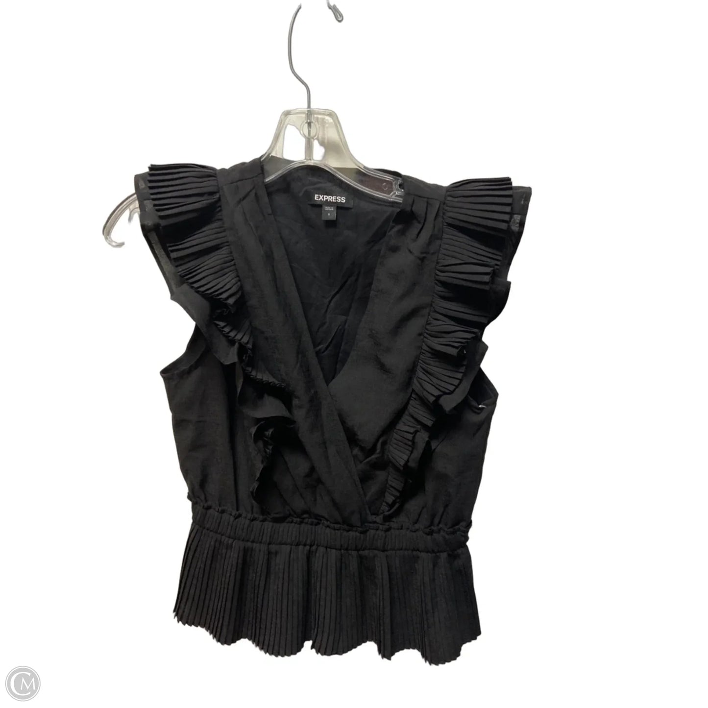 Top Sleeveless By Express In Black, Size: S