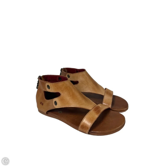 Sandals Flats By Bed Stu In Tan, Size: 6