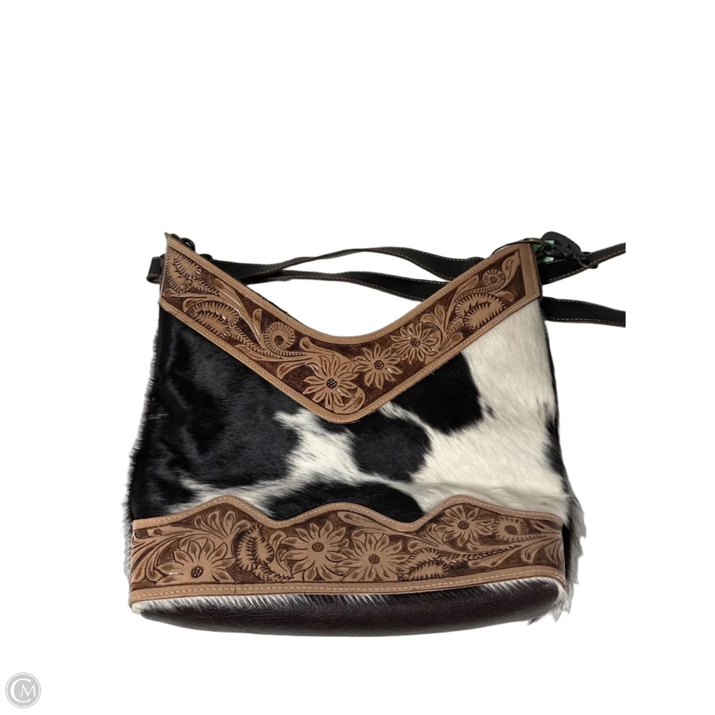 Tote Leather By Myra, Size: Large