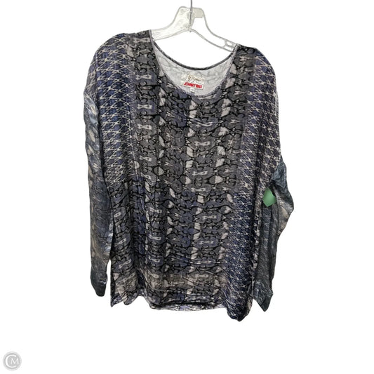 Top Long Sleeve By Johnny Was In Blue, Size: Xs