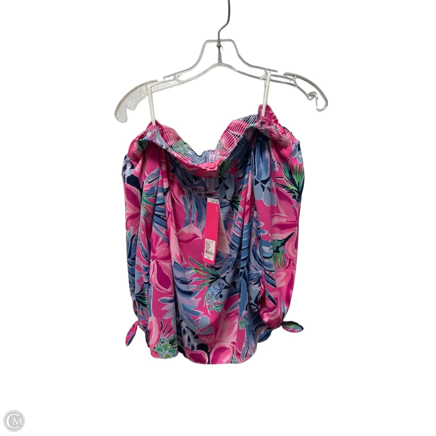Top 3/4 Sleeve Designer By Lilly Pulitzer In Floral Print, Size: Xs