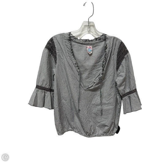 Top Long Sleeve By Free People In Striped Pattern, Size: S