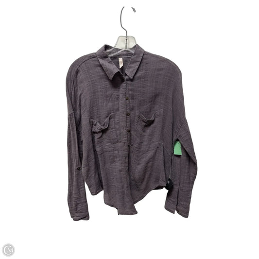 Top Long Sleeve By Free People In Purple, Size: Xs