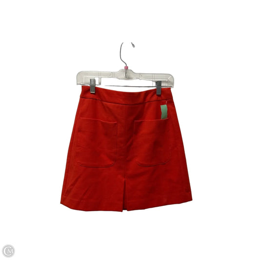 Skirt Mini & Short By Loft In Orange, Size: 2