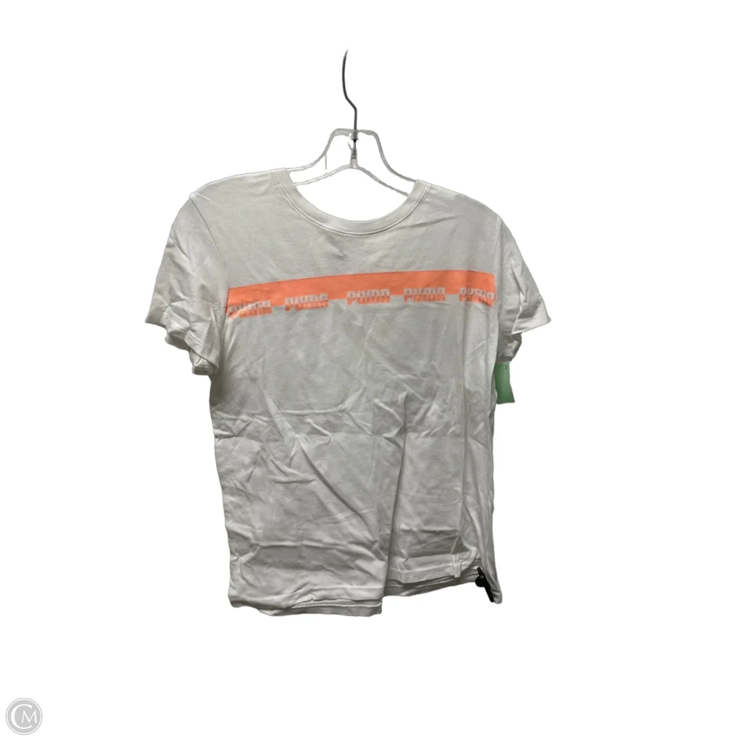 Top Short Sleeve By Puma In White, Size: M