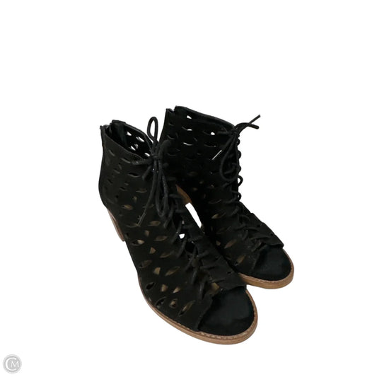 Sandals Heels Block By Gianni Bini In Black, Size: 8.5