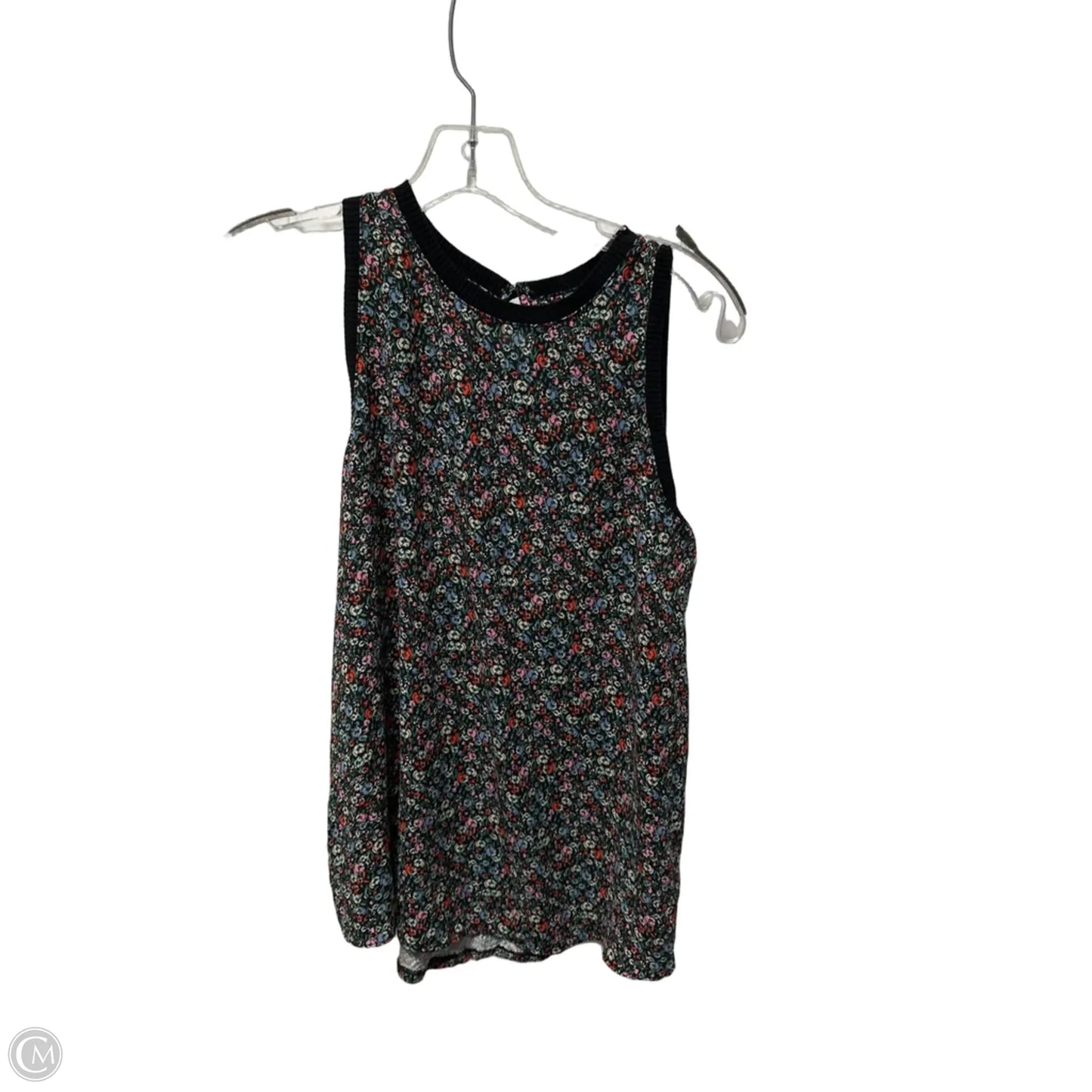 Top Sleeveless By Loft In Black, Size: S