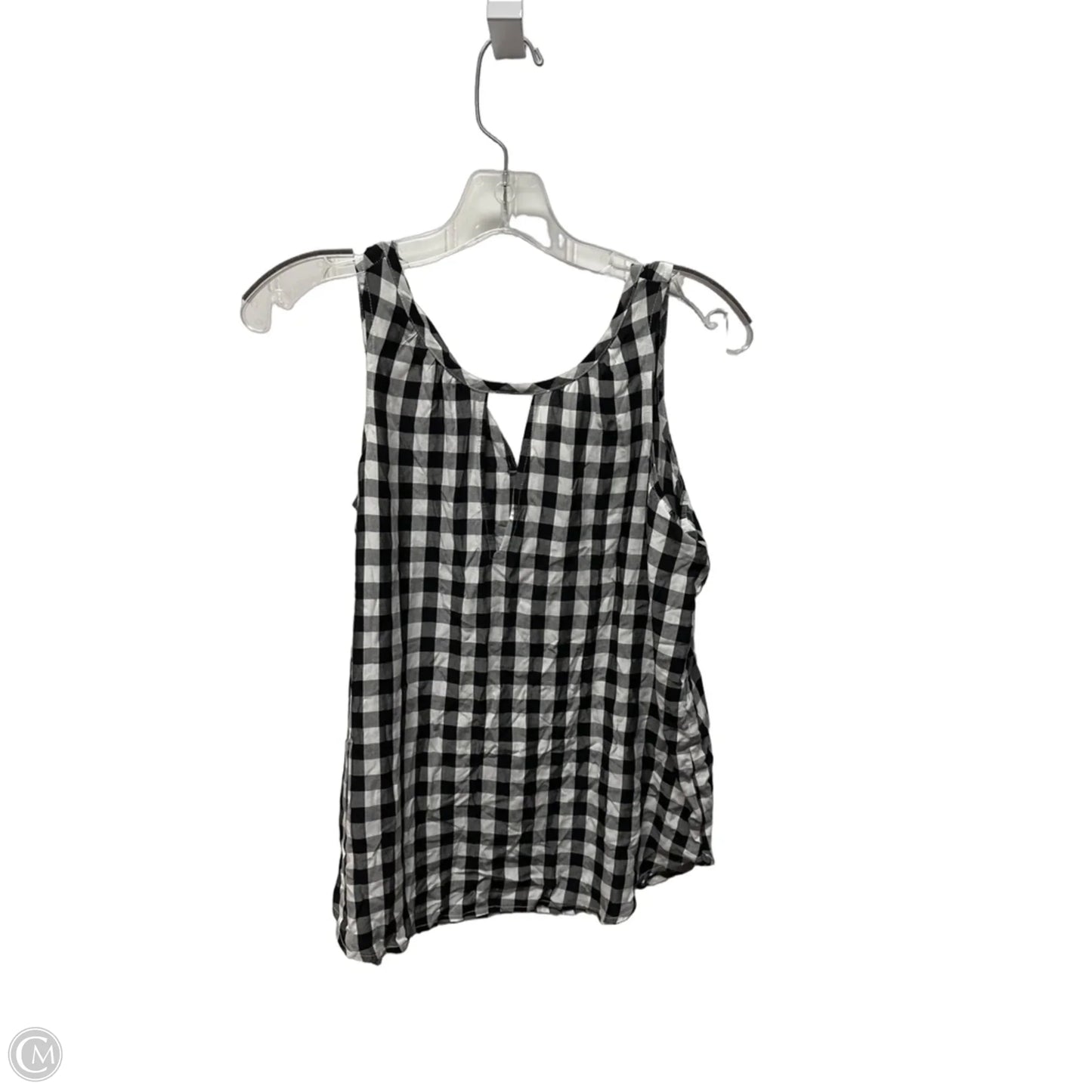 Top Sleeveless By Loft In Black & White, Size: Xs
