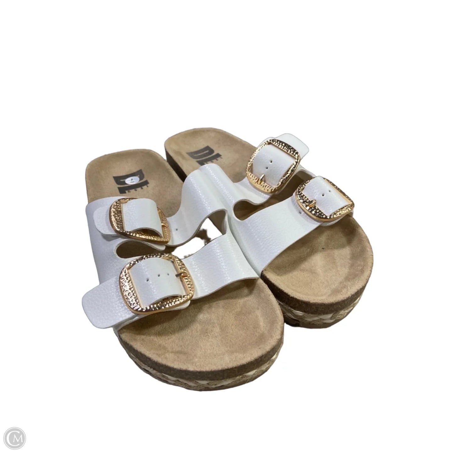 Sandals Flats By Clothes Mentor In White, Size: 7