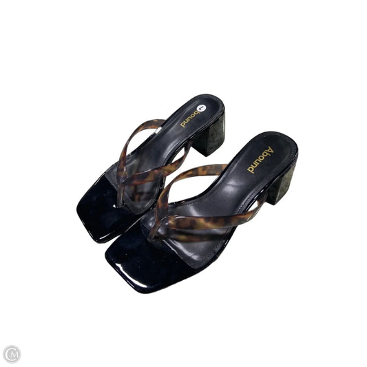 Sandals Heels Block By Abound In Brown, Size: 7