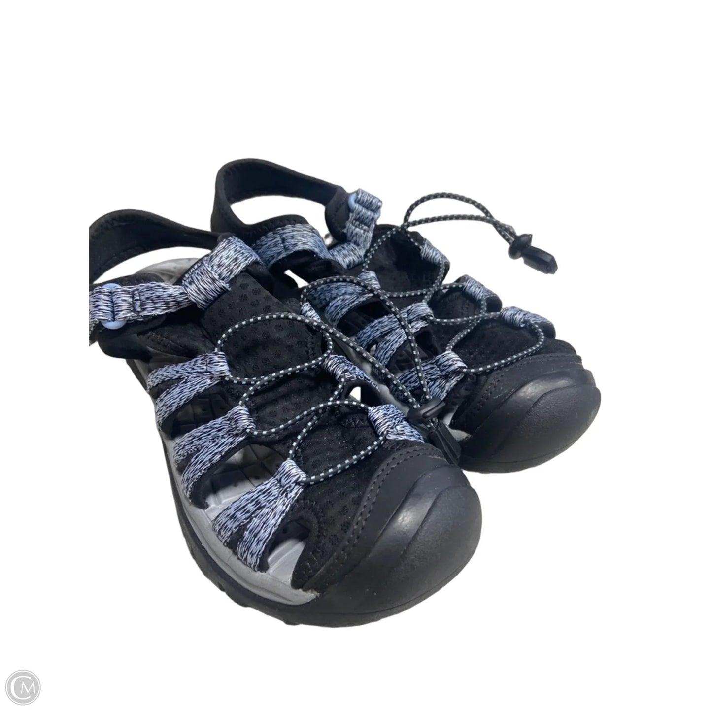 Sandals Sport By Clothes Mentor In Black, Size: 8