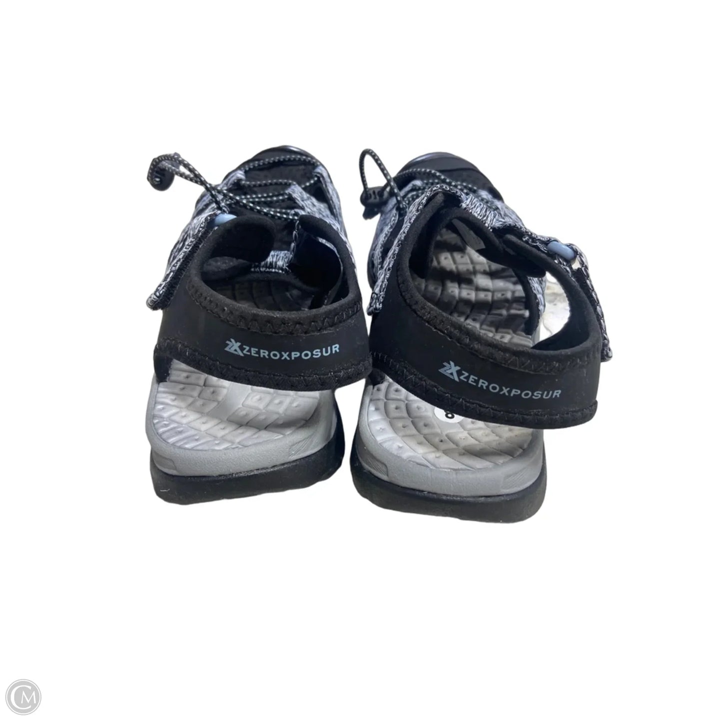 Sandals Sport By Clothes Mentor In Black, Size: 8