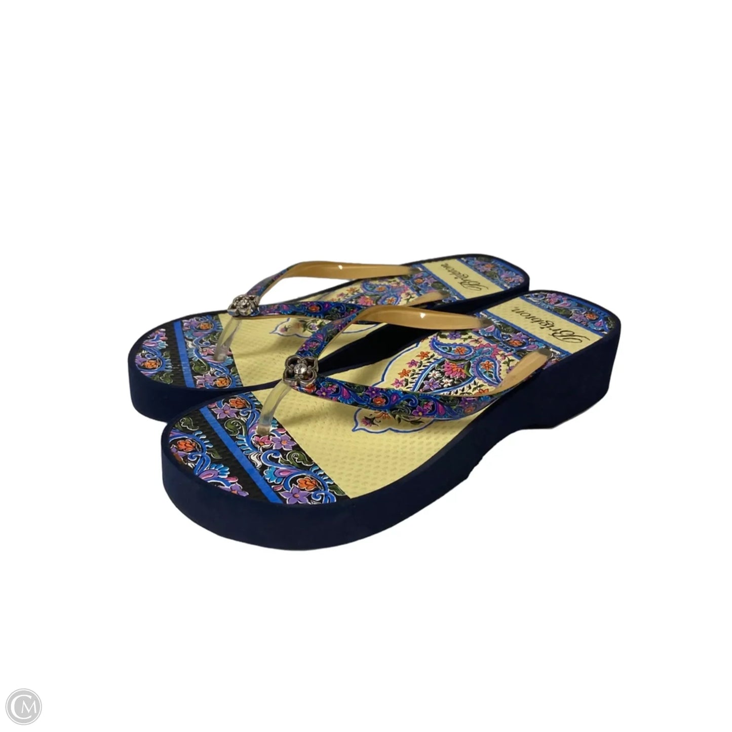 Sandals Flip Flops By Brighton In Navy, Size: 6