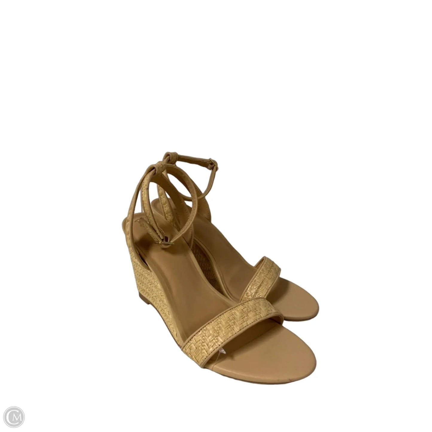 Sandals Heels Wedge By A New Day In Beige, Size: 8