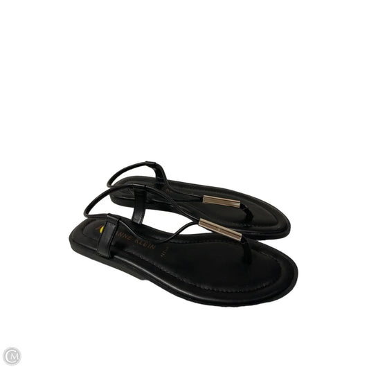 Sandals Flats By Anne Klein In Black, Size: 7