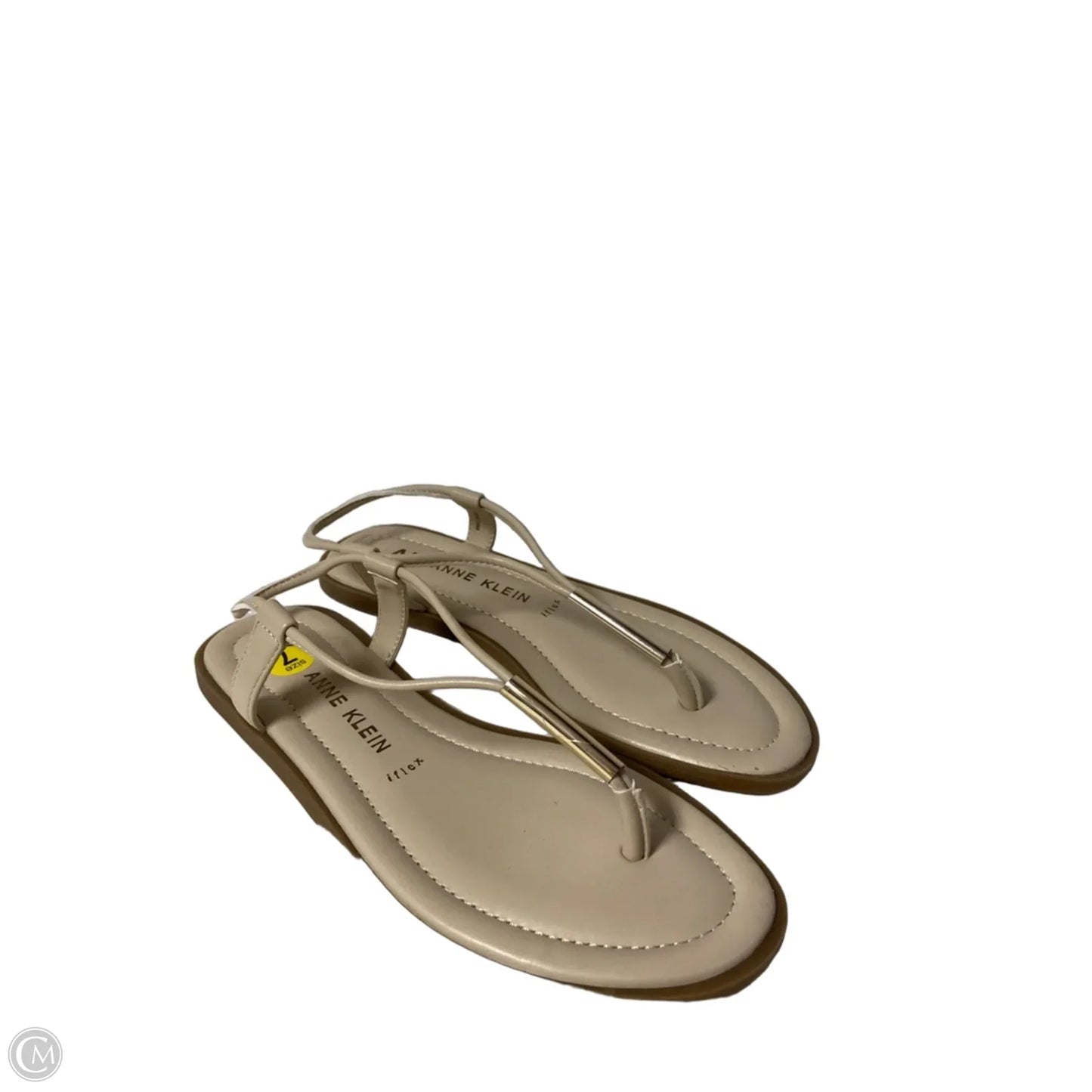 Sandals Flats By Anne Klein In Beige, Size: 7