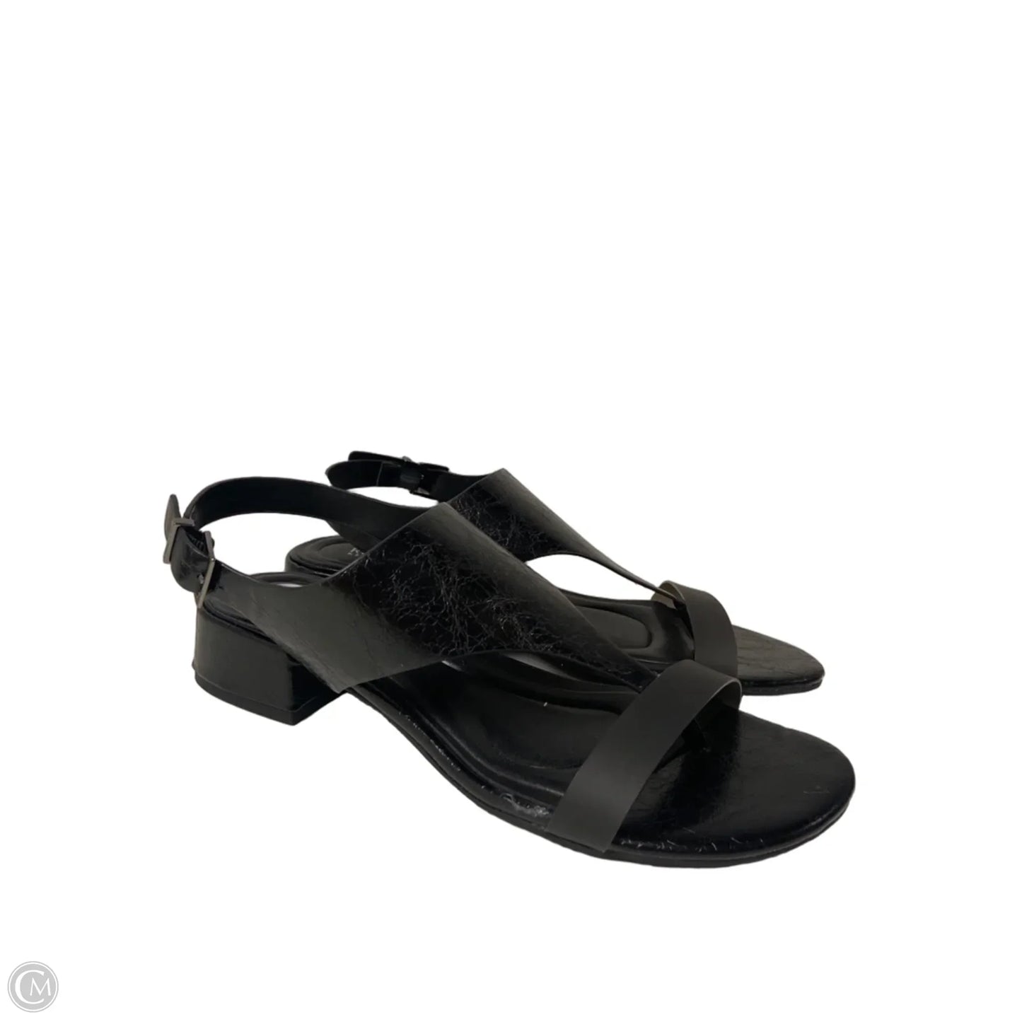Sandals Flats By Kenneth Cole Reaction In Black, Size: 9.5