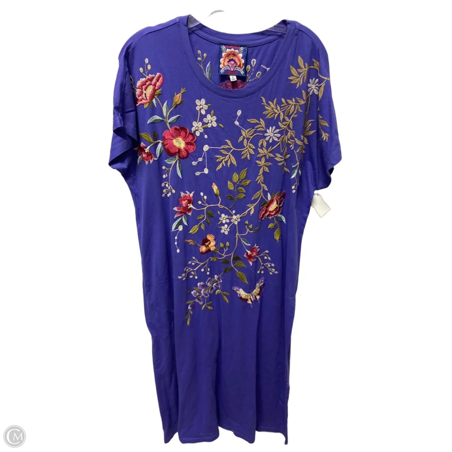 Dress Casual Maxi By Johnny Was In Purple, Size: Xl