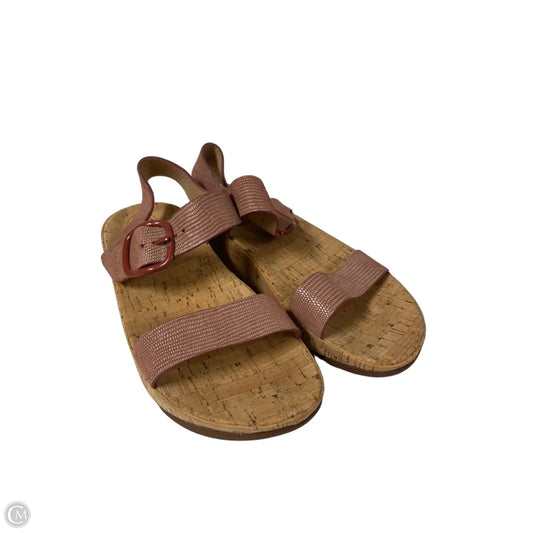 Sandals Heels Wedge By Fitflop In Mauve, Size: 6