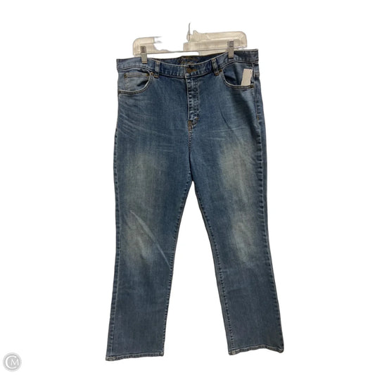 Jeans Straight By Clothes Mentor In Blue Denim, Size: 16