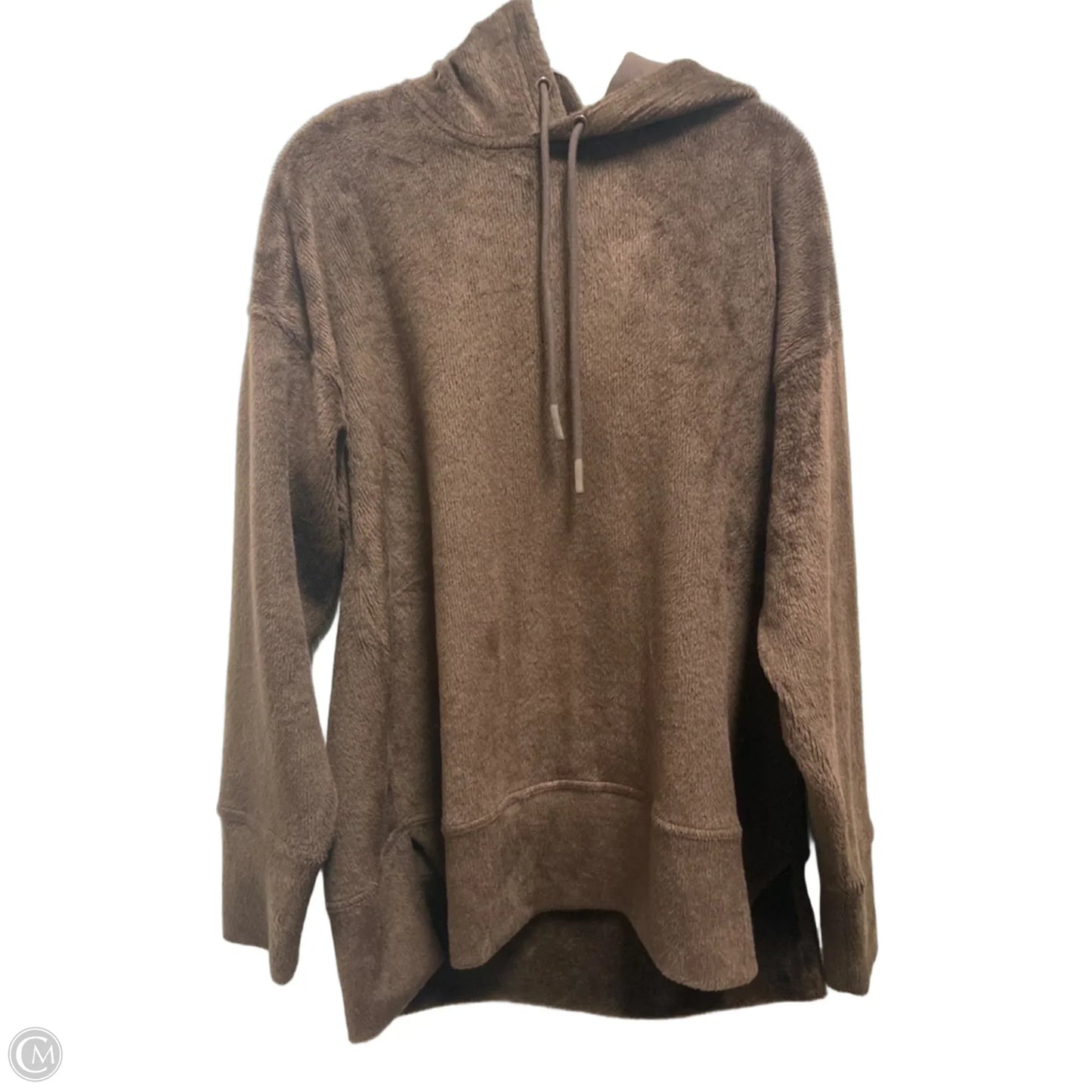 Athletic Sweatshirt Hoodie By Fabletics In Brown, Size: M