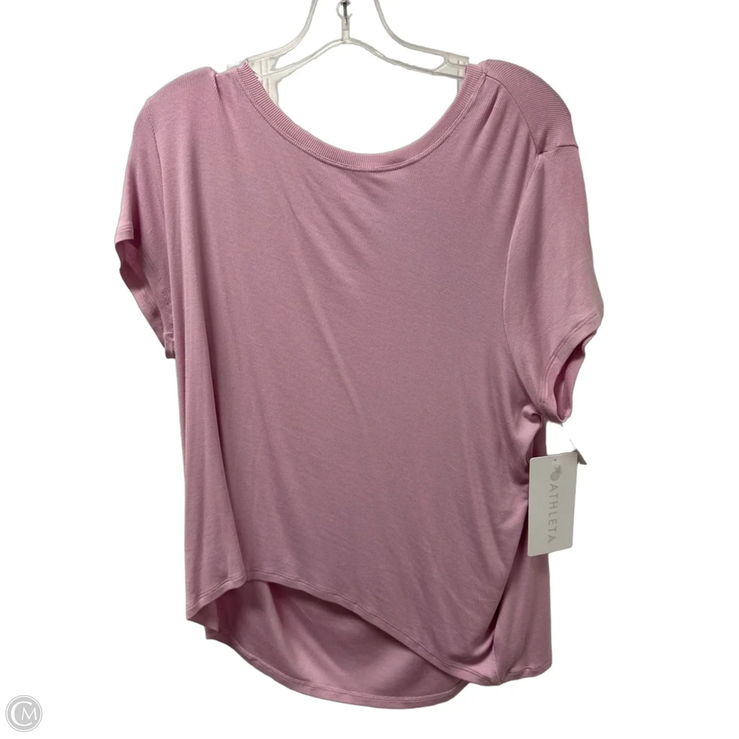 Athletic Top Short Sleeve By Athleta In Purple, Size: M