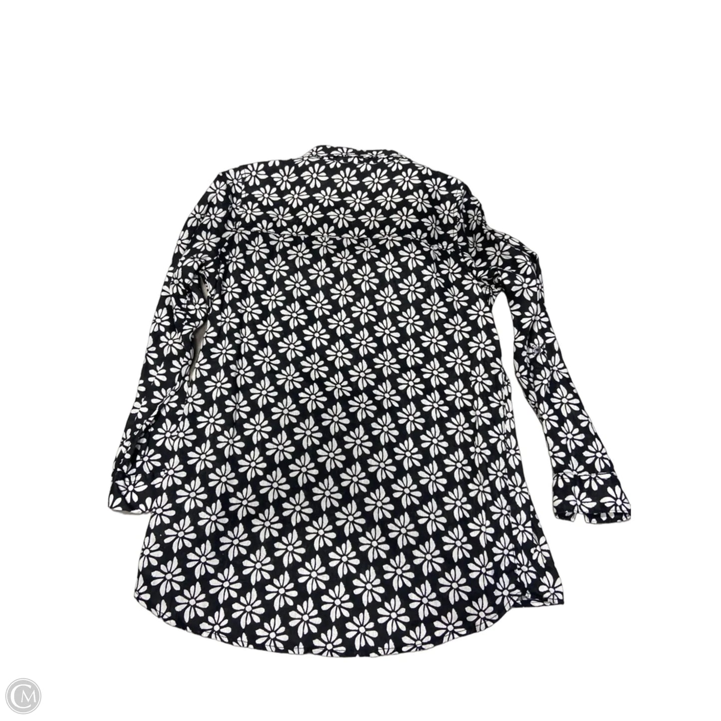 Top Long Sleeve By Rachel Zoe In Black & White, Size: S