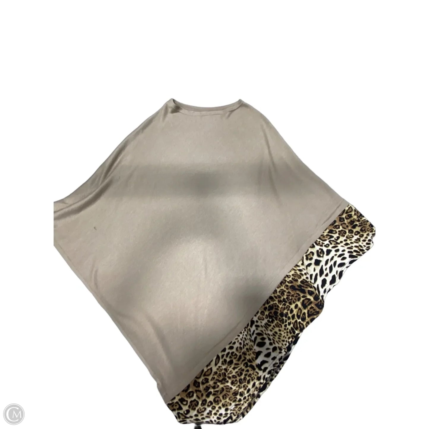 Poncho By Clothes Mentor In Animal Print, Size: Osfm