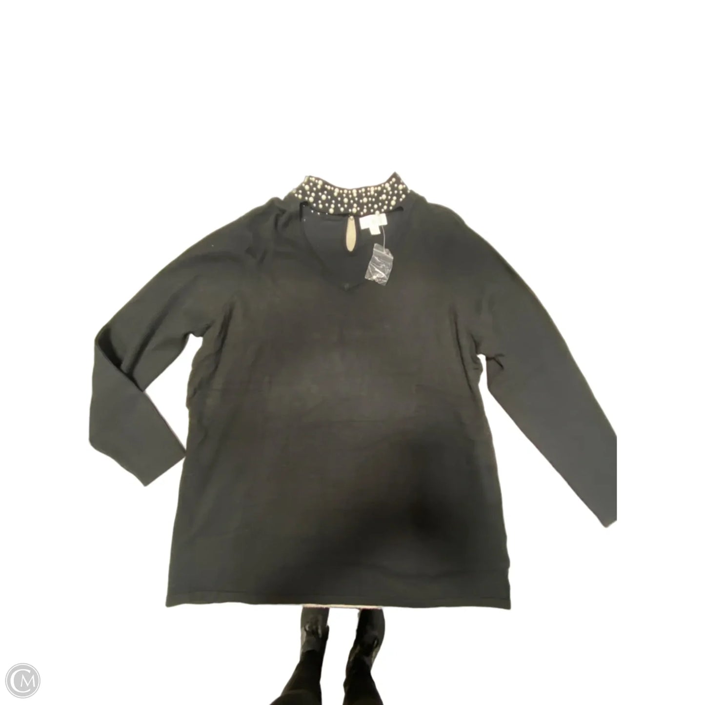 Sweater By Belle In Black, Size: 1x