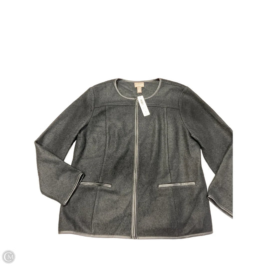 Jacket Moto By Chicos In Black, Size: Xl