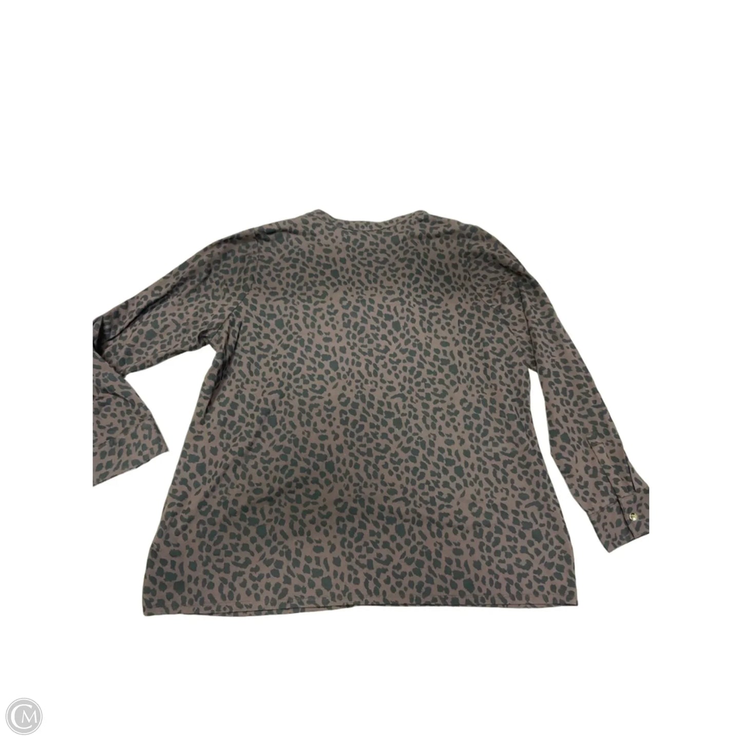 Top Long Sleeve By Belle In Black & Brown, Size: Xl