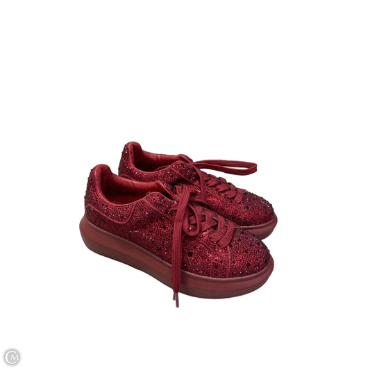 Shoes Sneakers By Steve Madden In Red, Size: 7.5