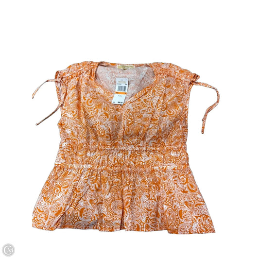 Top Sleeveless By Michael By Michael Kors In Orange, Size: S