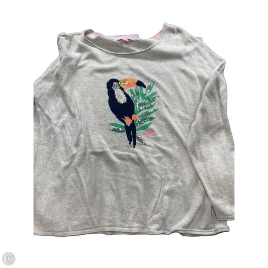Sweater Designer By Lilly Pulitzer In Grey, Size: Xl