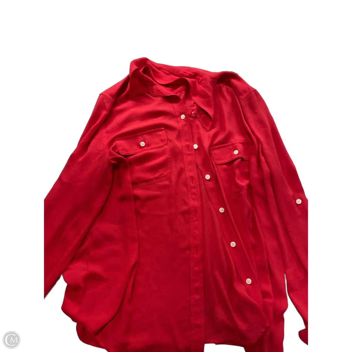 Top Long Sleeve By Loft In Red, Size: Xl