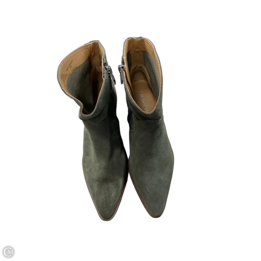Boots Ankle Flats By Crown Vintage In Green, Size: 7.5