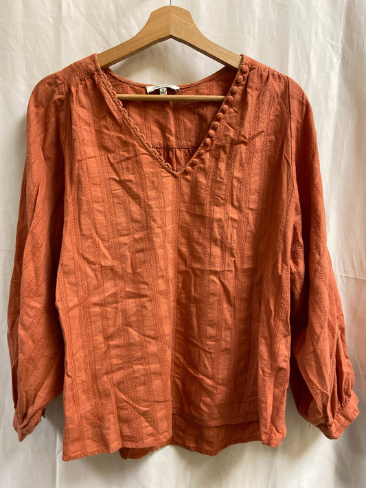 Top Long Sleeve By Madewell  Size: S