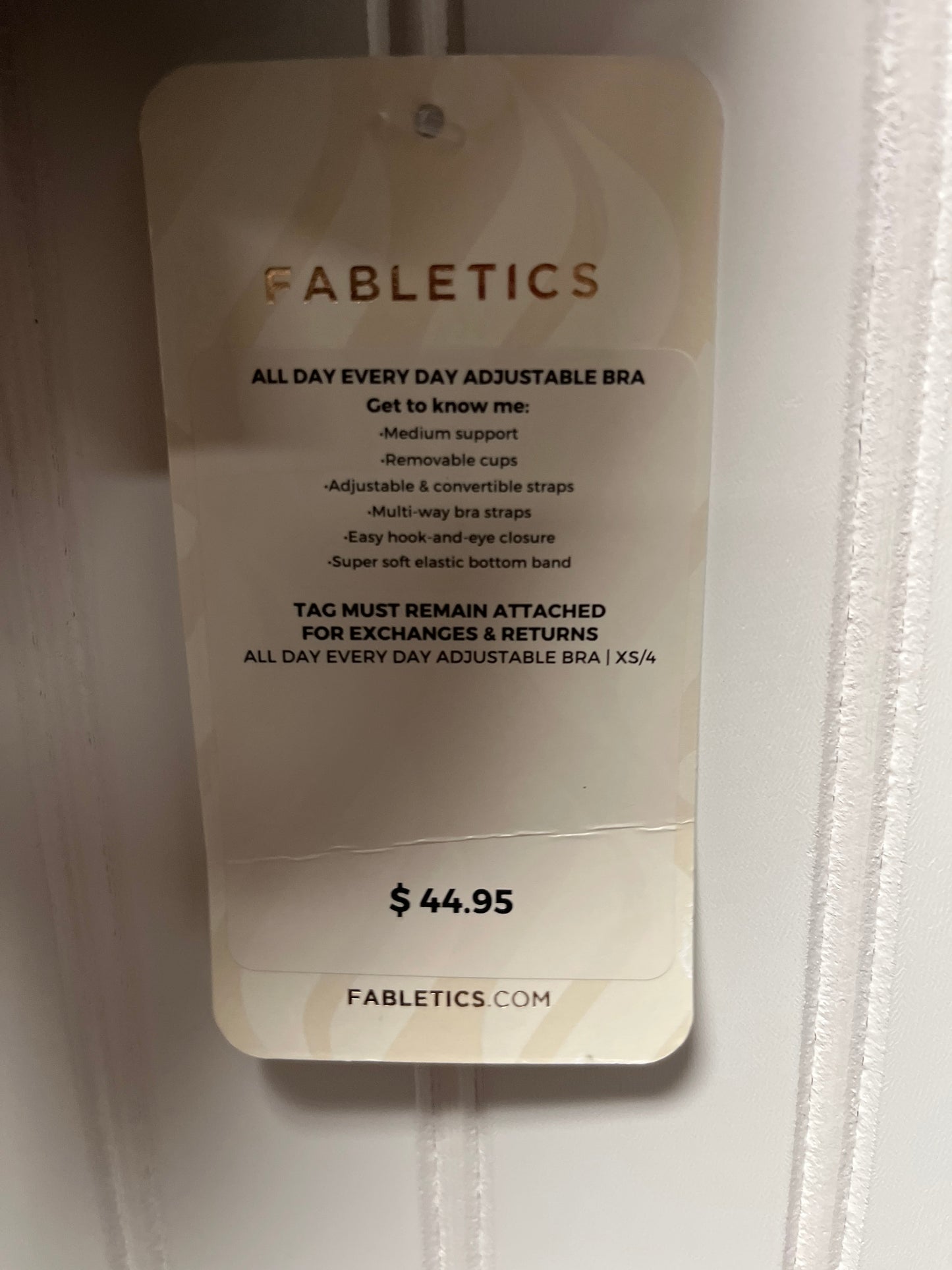 Athletic Bra By Fabletics In Black, Size: Xs