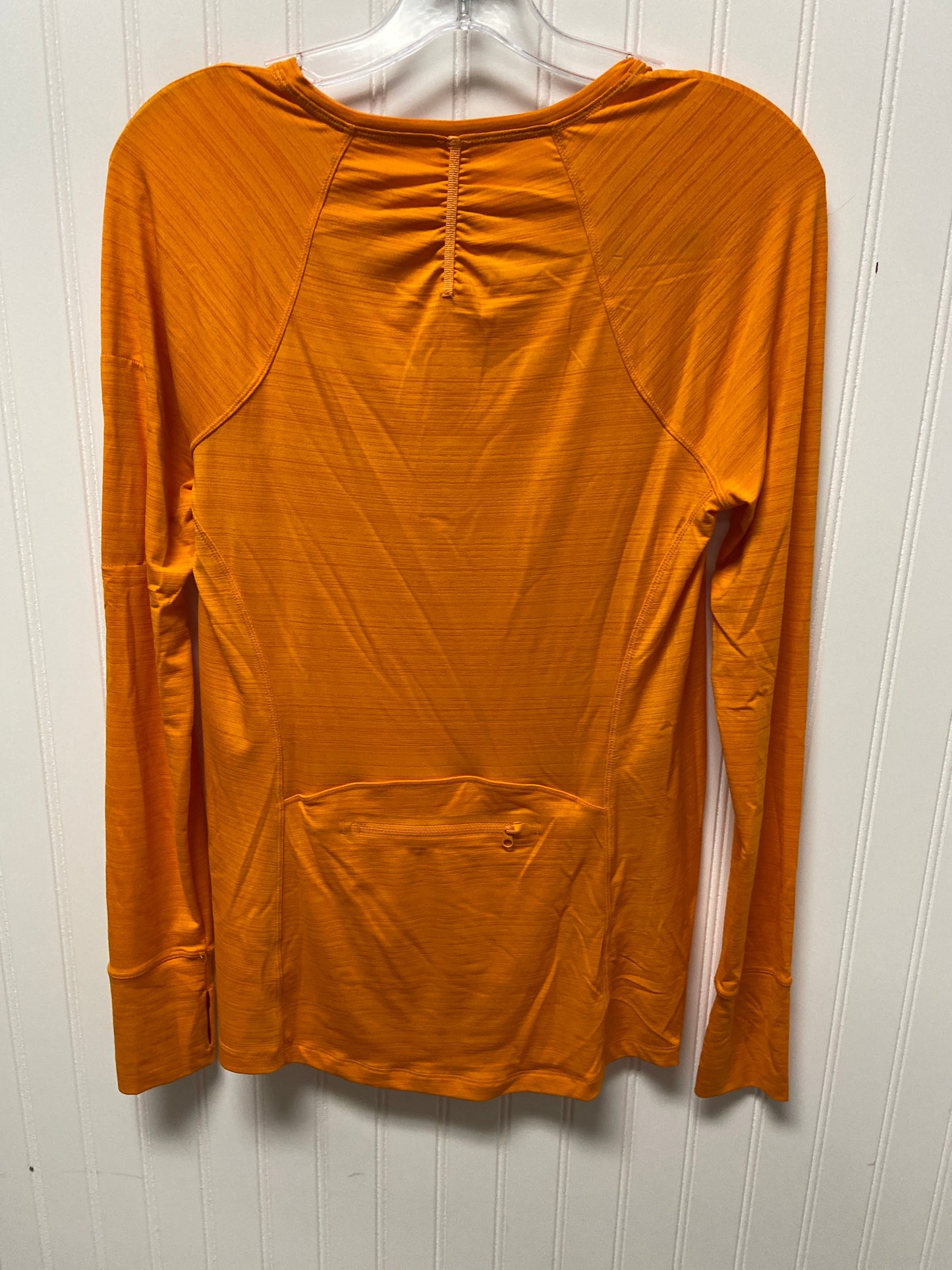 Athletic Top Long Sleeve Crewneck By Athleta In Orange, Size: M