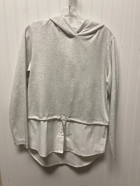 Sweatshirt Hoodie By Athleta In Grey, Size: S