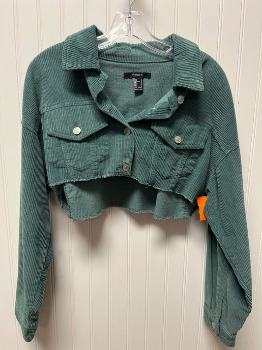 Jacket Other By Forever 21 In Teal, Size: S