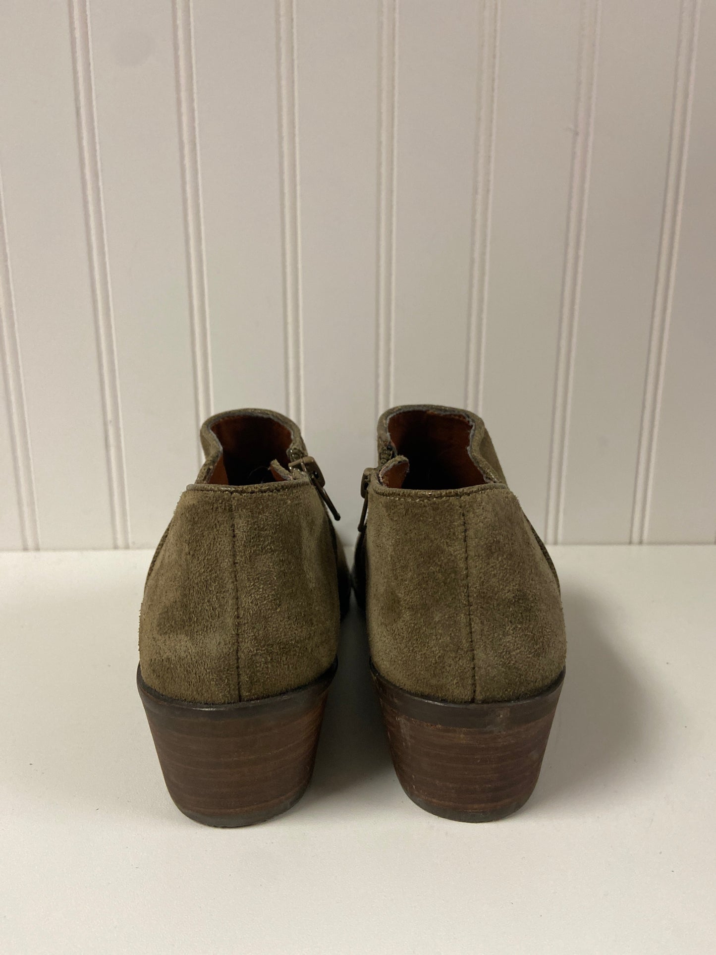 Green Boots Ankle Heels Lucky Brand, Size 5.5