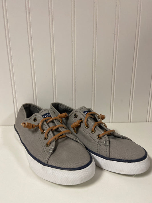 Grey Shoes Sneakers Sperry, Size 6