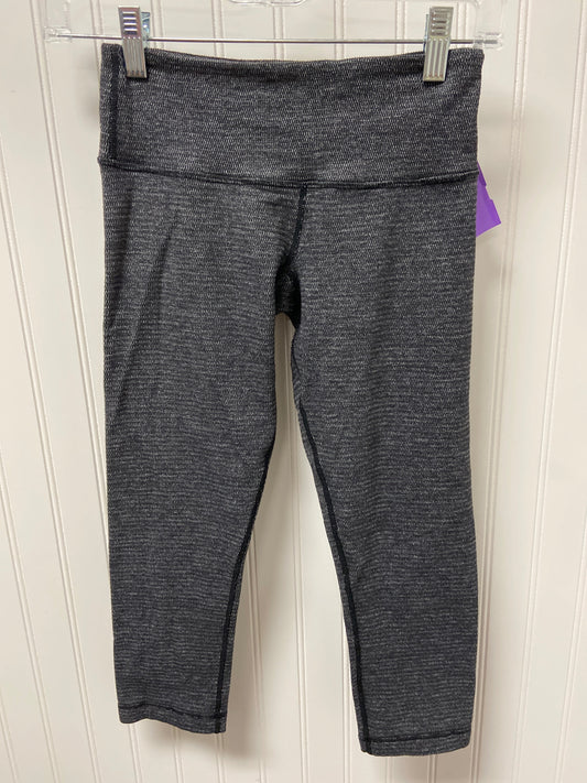 Grey Athletic Leggings Capris Lululemon, Size 4