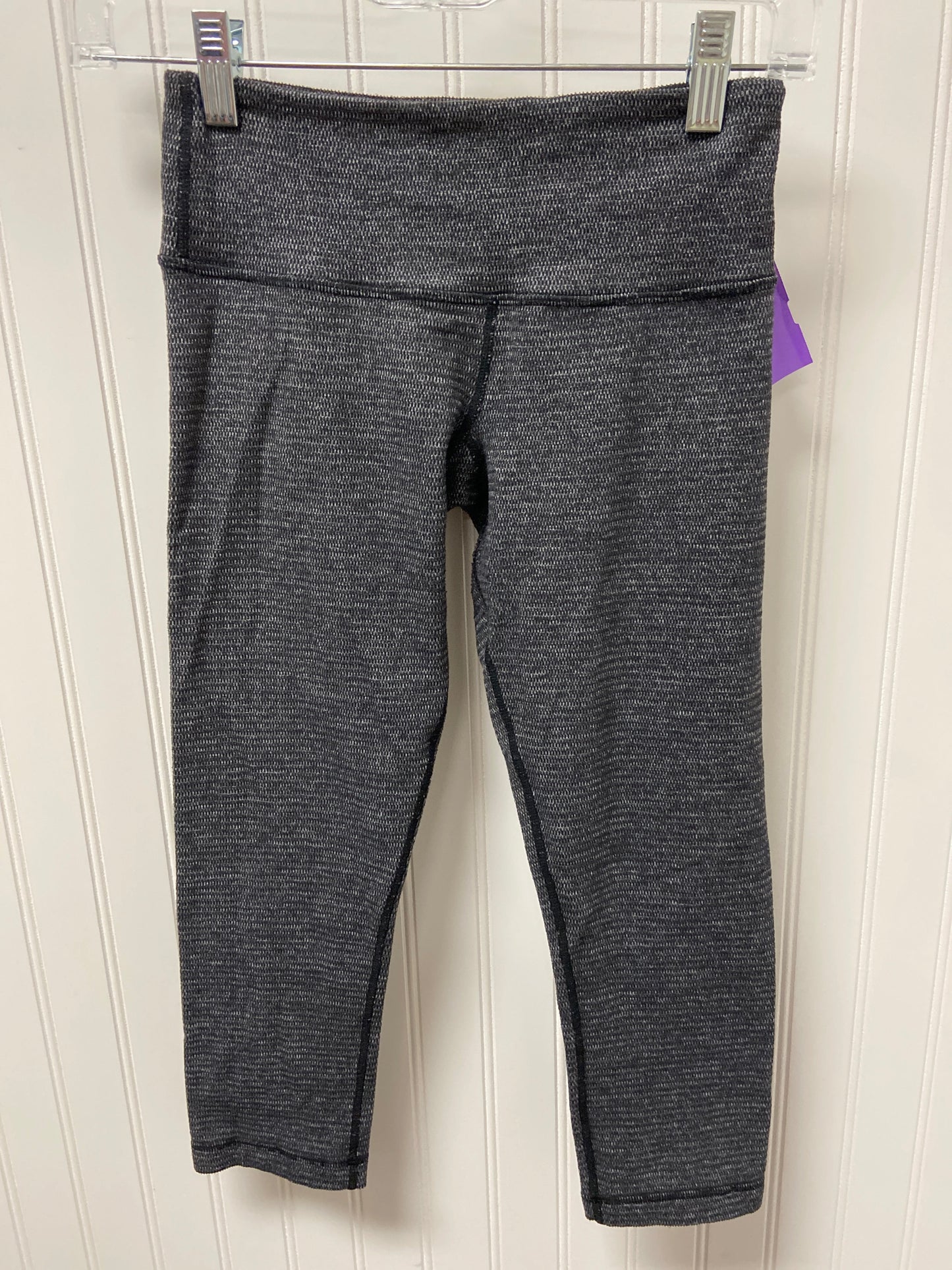 Grey Athletic Leggings Capris Lululemon, Size 4