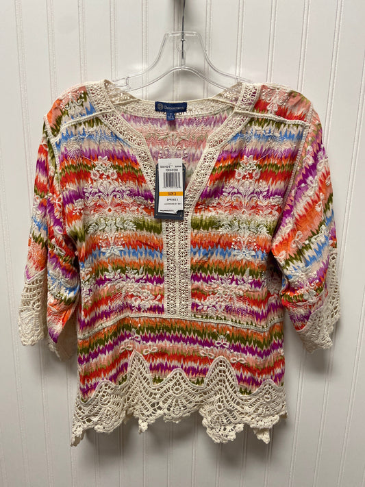 Multi-colored Top 3/4 Sleeve Democracy, Size S
