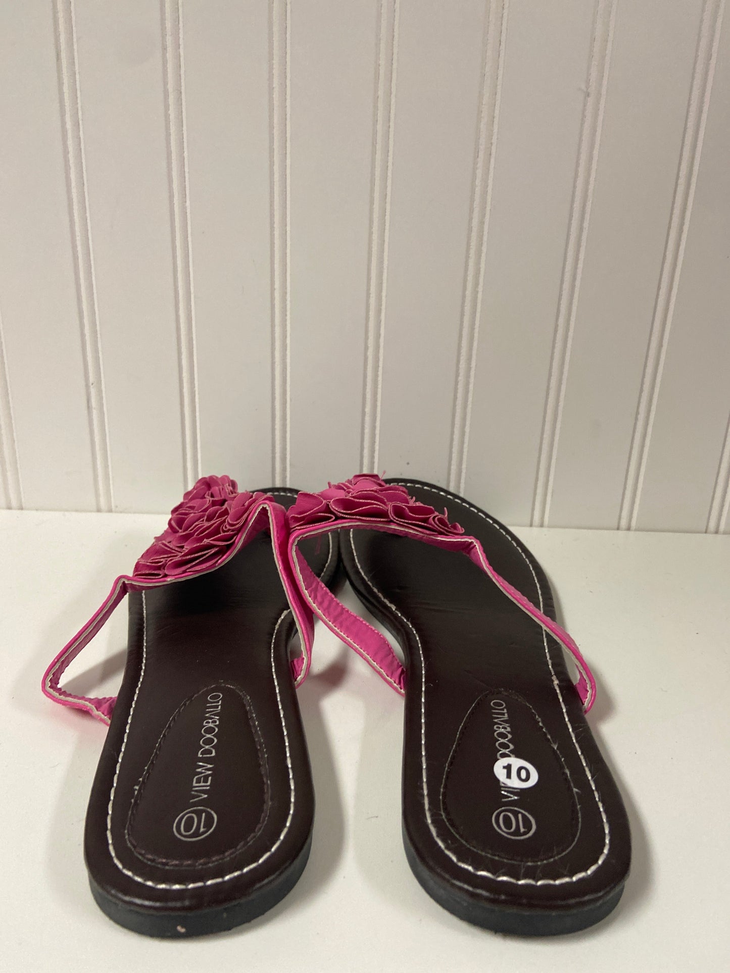 Pink Sandals Flip Flops Clothes Mentor, Size 10