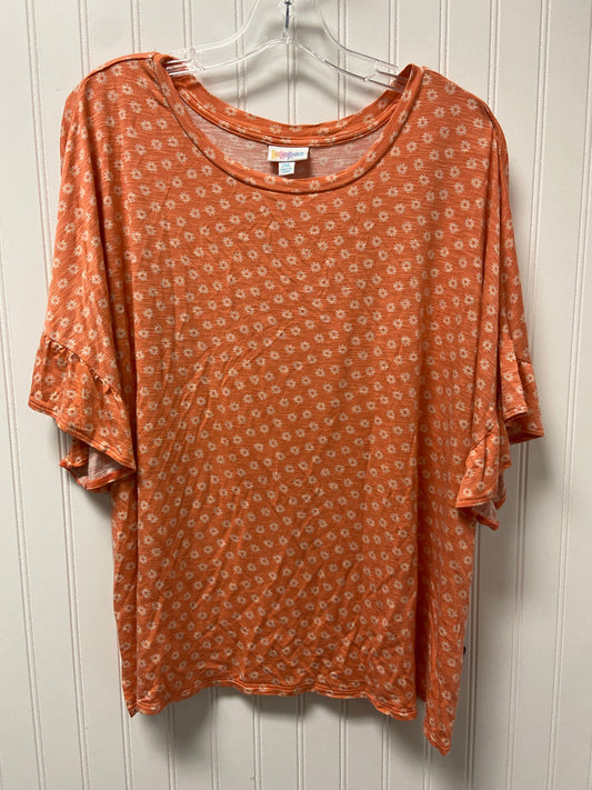 Coral Top Short Sleeve Lularoe, Size 2x