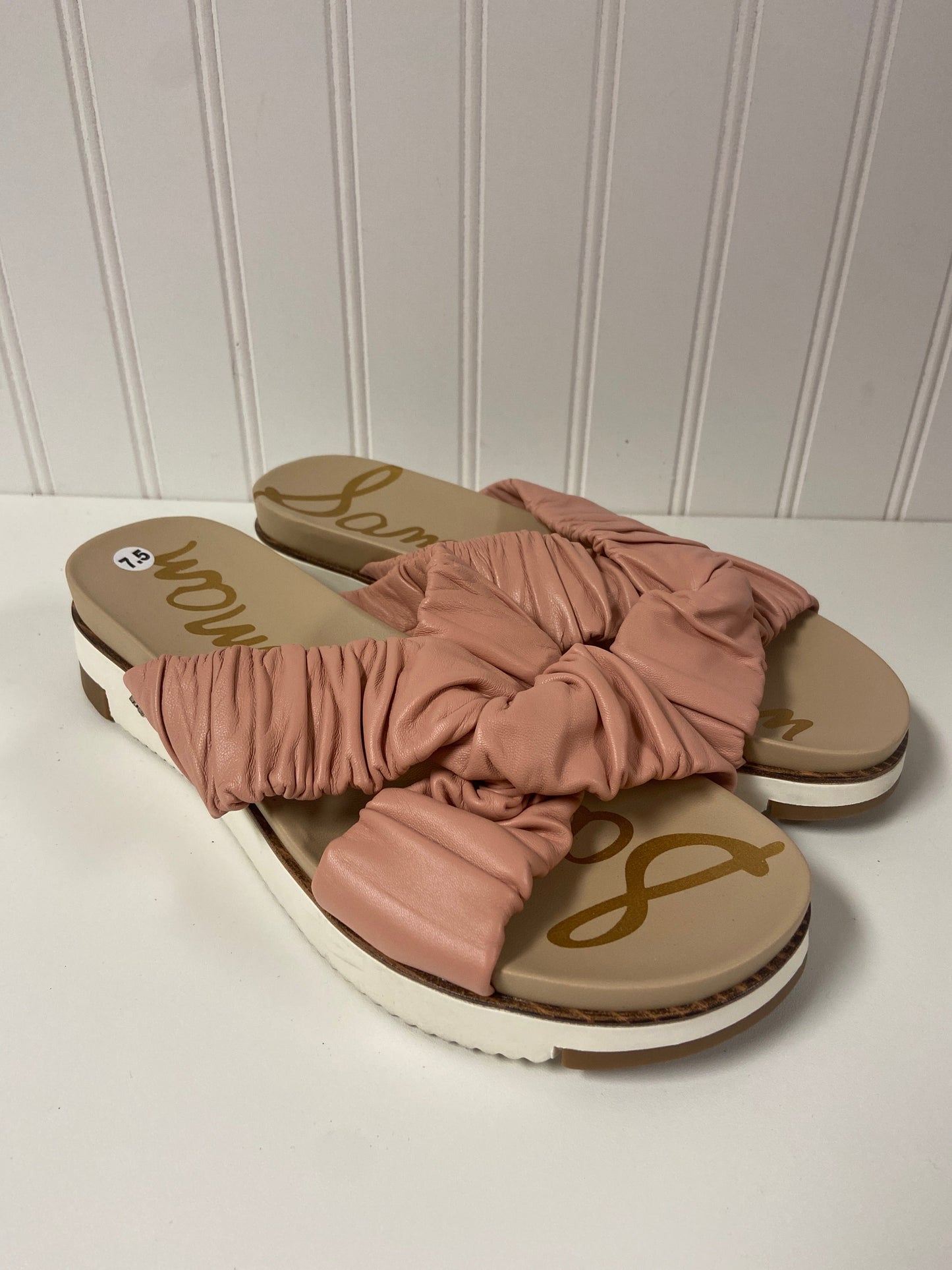 Pink Sandals Designer Sam Edelman, Size 7.5